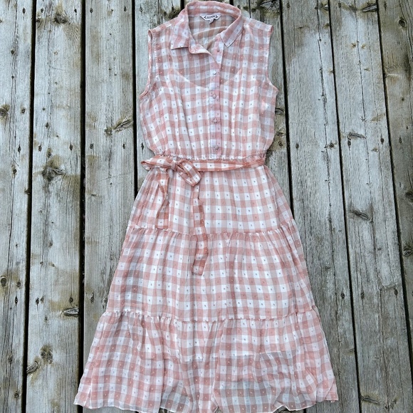 Nanette Lepore Dresses & Skirts - Nanette Lepore⎪Pink Gingham Button Up Dress